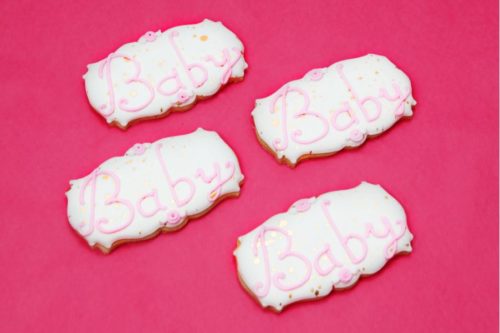 Pink Baby Cookies