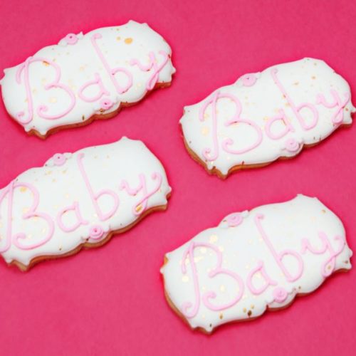Pink Baby Cookies