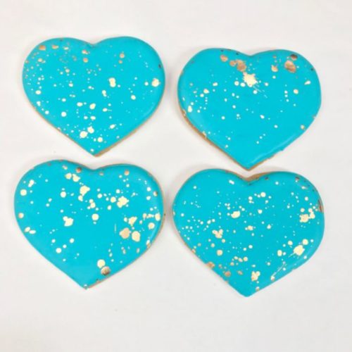 Blue Heart Cookies